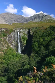 Inner Hebrides Prints: Waterfall above Glen Brittle, Cuillin Hills, Isle of Skye, Highland, Scotland