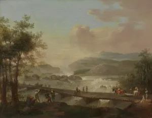 Lorentzen Christian August Prints: The Waterfall Honefossen, probably 1797. Creator: Christian August Lorentzen