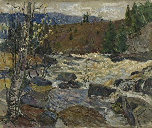 The Waterfall at Mesna, 1905. Creator: Lars Jorde