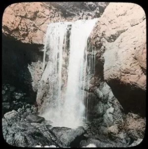 Flowing Prints: Waterfall, Mullion, Cornwall, late 19th or early 20th century