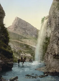 Bluff Prints: Waterfall near Kislovodsk, Russia, c1895