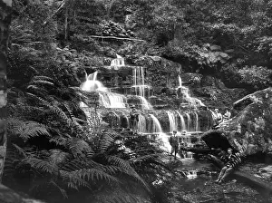 Geological Prints: Waterfall, possibly Tamborine Mountain