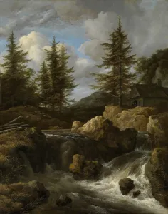 A waterfall in a rocky landscape. Creator: Ruisdael, Jacob Isaacksz, van (1628 / 29-1682)