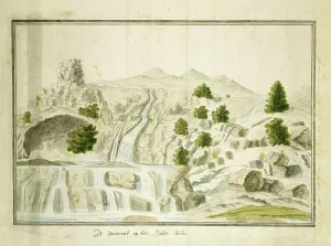 District Prints: The waterfall at the Roodezand valley