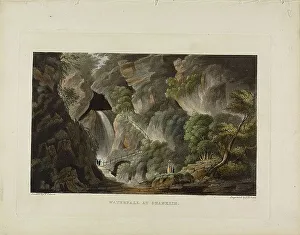 Ravine Prints: Waterfall at Shanklin, c. 1794. Creator: Piercy Roberts