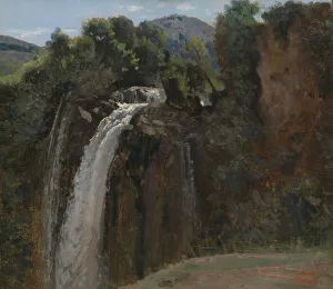 Jean Baptiste Camille Prints: Waterfall at Terni, 1826. Creator: Jean-Baptiste-Camille Corot