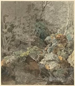 Dillis Johann Georg Von Gallery: Waterfalls in a Mountain Forest, 1797. Creator: Johann Georg von Dillis