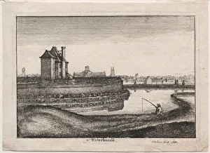 The Waterhouse, 1665. Creator: Wenceslaus Hollar (Bohemian, 1607-1677)