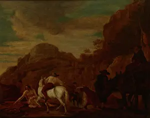 Pulling Prints: Watering Horses, 17th-18th centuries. Creator: Unknown