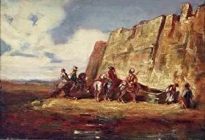 The Watering Place, 1850-1860. Creator: Alexandre Gabriel Descamps
