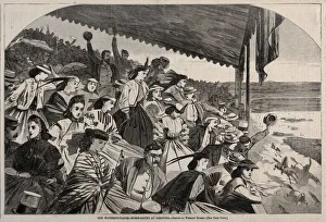 Our Watering Places - Horse Racing at Saratoga, 1865. Creator: Winslow Homer (American, 1836-1910)