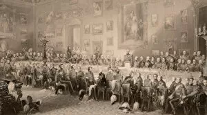 Wellington Collection: The Waterloo Banquet at Aspley House June 18, 1836. Creator: Greatbach, William