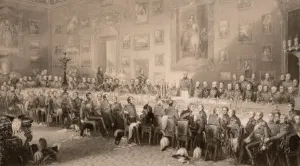 Greatbach Prints: The Waterloo Banquet at Aspley House June 18, 1836. Creator: Greatbach, William