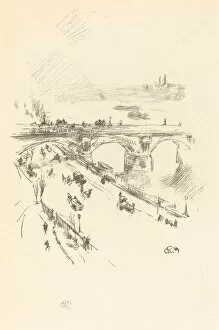 Waterloo Bridge Gallery: Waterloo Bridge, 1896. Creator: James Abbott McNeill Whistler