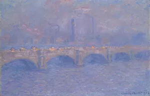 Claude Monet Collection: Waterloo Bridge, Sunlight Effect, 1903. Creator: Claude Monet