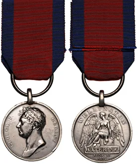 Waterloo Prints: The Waterloo Medal. Artist: Orders, decorations and medals