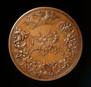 Lead Prints: Waterloo Medallion (image 1 of 2), (1784-1855). Creator: Benedetto Pistrucci