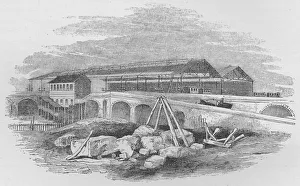 Waterloo Railway Station, as it appeared when first built, c1848, (1912)
