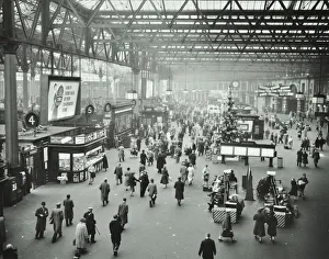 Christmas Prints: Waterloo Station, Lambeth, London, 1960