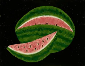Watermelon Prints: Watermelon, mid 19th century. Creator: Unknown