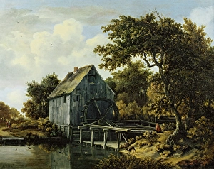 Water Mill Prints: The Watermill, 1662. Creator: Meindert Hobbema