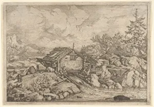 Everdingen Prints: The Watermill, 17th century. Creator: Allart van Everdingen