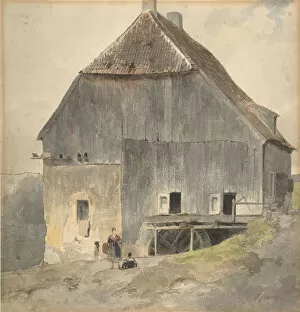 Size Collection: Watermill, ca. 1870. Creator: Ernst Erwin Oehme