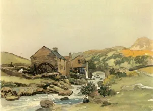 Water Power Prints: Watermill, early-mid 19th century, (1947). Creator: James Stark