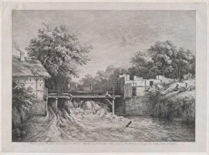 Boisseux Jean Jacques De Collection: The Watermill, after a painting by Ruisdael, 1782. Creator: Jean-Jacques de Boissieu