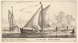 Nooms Prints: A Watership'Carrying Water for Salt Works and Another One Carrying Water for