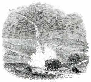 Waterspout at New Galloway, 1850. Creator: Unknown