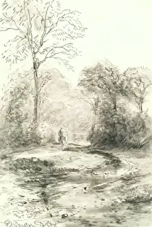 Cox David Prints: Watery Lane, Edgbaston, 1800-1824. Creator: David Cox the Elder