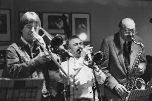 Trombonist Prints: Bill Watrous, Shorty Rogers, Bob Cooper, Stan Kenton Band, Ronnie Scott's, c1982