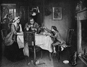 Bibby Prints: Watt Discovering Condensation of Steam, c1884, (1917). Artist: Marcus Stone