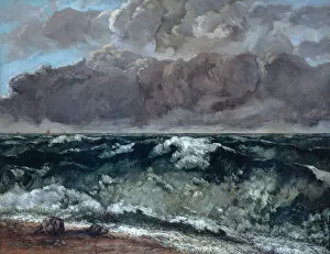 South France Gallery: The Wave, 1867-1869. Artist: Courbet, Gustave (1819-1877)