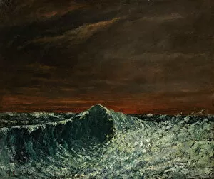 South France Gallery: The Wave, 1872-1873. Creator: Courbet, Gustave (1819-1877)