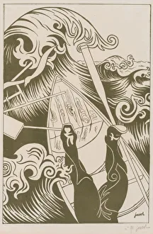 The Wave, 1894. Creator: Henri-Gustave Jossot (French, 1866-1951)