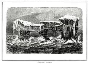 Wave-worn icebergs, 1877