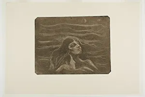 Dreaming Prints: On the Waves of Love, 1896. Creator: Edvard Munch