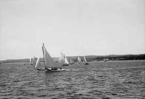 Johnston Js Prints: Wawa, start of 30s, N.Y.Y.C. [New York Yacht Club], 1896 June 11. Creator: Johns Johnston