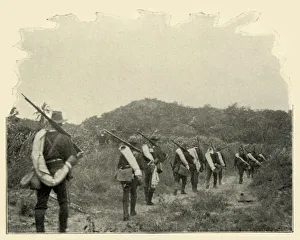 Us Army Prints: On the Way from Battlefield of 1st and 10th to Rough Riders Scene of Conflict