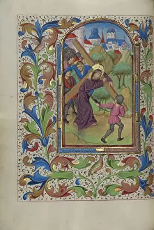 Lee Hours Master Of The Prints: The Way to Calvary; Book of Hours, about 1450-1455. Creator: Master of the Lee Hours