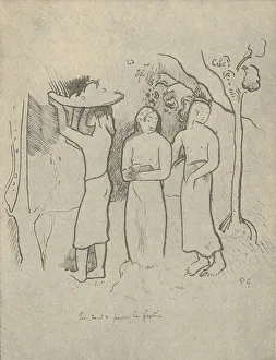 Windward Islands Prints: On the Way to the Feast, 1936. Artist: Paul Gauguin
