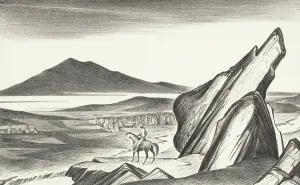 Cowboy Prints: The Way Home, 1946. Creator: Frank Mechau