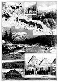Alaska Prints: On the Way to Klondike, 1898. Creator: Unknown