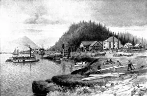 Alaska Prints: On the Way to Klondike: Fort Wrangel
