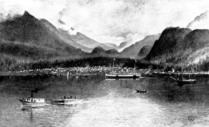 Steamship Prints: On The Way to Klondike. Skagway Town