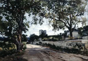 The Way to Mauvieres in the Evening, 1884. Artist: Emmanuel Lansyer
