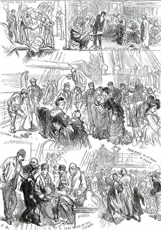 Mail Steamer Prints: On the Way to the Philadelphia Exhibition, 1876. Creator: C.R