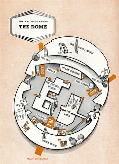 Southbank Prints: The way to go round The Dome, 1951